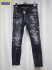 DSQUARED2 �f�B�[�X�N�G�A�[�h SUPER TWINKEY JEAN �f�j���p���c S74LB0998 S30503 2021 02 �y�C���g �_���[�W �u���b�N ����B+ �y���������zA-9061