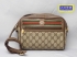 GUCCI �I�[���h�O�b�` GG�v���X �V�����_�[�o�b�O 56.02.087 ���B���e�[�W �x�[�W���~�_�[�N�u���E�� ����C �y���������zA-9127